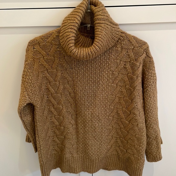 Massimo Dutti from Spain sweater brand new XS  tan/brown - Picture 1 of 4